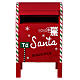 Postkasten in weihnachtlichem Rot, 35x20x18 cm s1