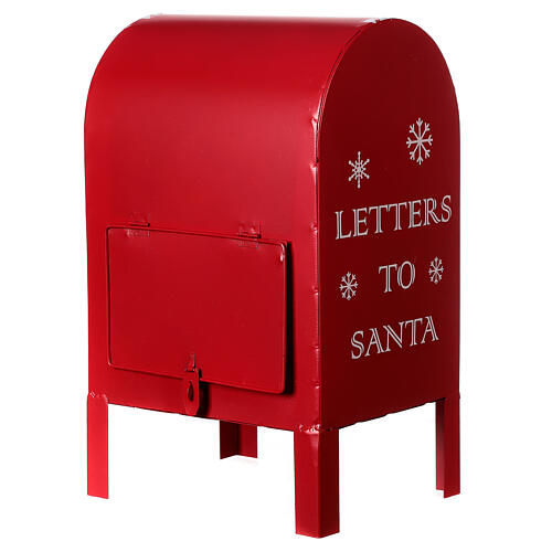 Portalettere natalizia mini rossa 35x20x18 cm 5
