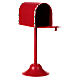 Boîte aux lettres rouge Noël 30x10x15 cm s2