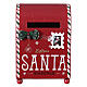 Christmas mailbox, red metal, 20x15x10 cm s1