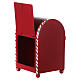 Christmas mailbox, red metal, 20x15x10 cm s3