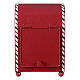 Portacartas navidad rojo 20x15x10 cm s7