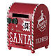 Boîte aux lettres rouge de Père Noël 20x15x10 cm s2