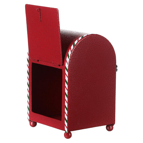 Portalettere rosso natalizio 20x15x10 cm 6