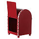 Portalettere rosso natalizio 20x15x10 cm s3