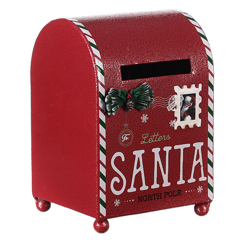 Caixa de correio vermelha North Pole 19x13,5x12 cm 2