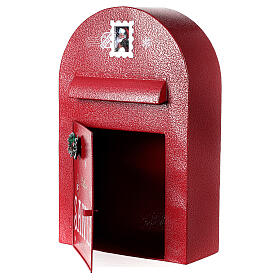 Postkasten in weihnachtlichem Rot, 40x25x10 cm