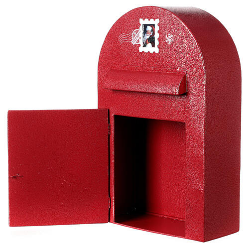 Postkasten in weihnachtlichem Rot, 40x25x10 cm 5