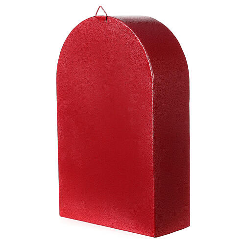 Postkasten in weihnachtlichem Rot, 40x25x10 cm 6