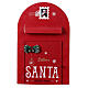 Caixa de correio vermelha Pai Natal 39x24,5x10 cm s1