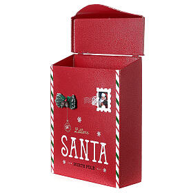 Red mailbox for Christmas letters 30x25x10 cm