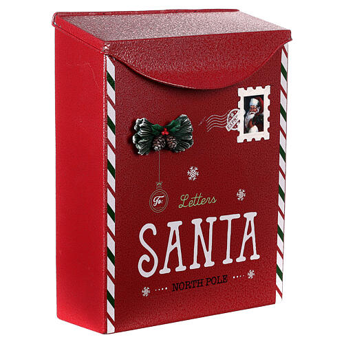 Red mailbox for Christmas letters 30x25x10 cm 2