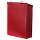 Red mailbox for Christmas letters 30x25x10 cm s5
