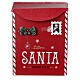 Boîte aux lettres Noël rouge 30x25x10 cm s4