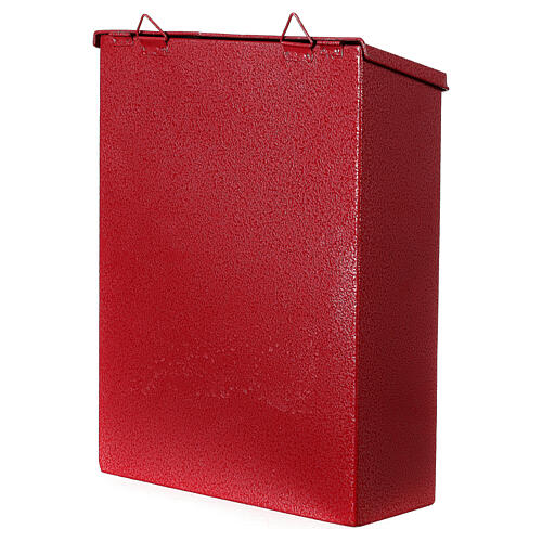 Cassetta delle lettere Natale rosso 30x25x10 cm 5