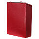Caixa de correio vermelha decoração natalina 30x24x9 cm s5