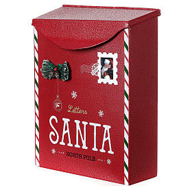 Red letters for Santa mailbox Christmas 30x25x10 cm