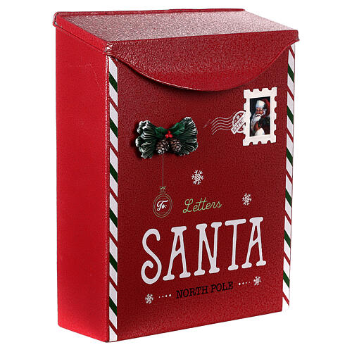 Red letters for Santa mailbox Christmas 30x25x10 cm 4