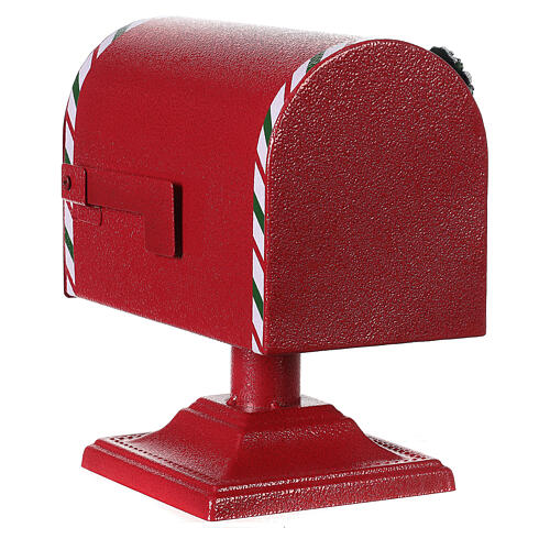 Postkasten in weihnachtlichem Rot, 25x15x25 cm 5