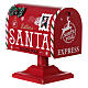 Portalettere Natale rosso 25x15x25 cm s1