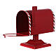Caixa de correio vermelha tradicional Natal 24,5x15x23 cm s2
