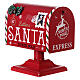 Caixa de correio vermelha tradicional Natal 24,5x15x23 cm s4