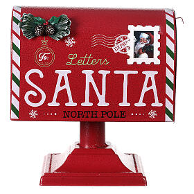 Red Christmas Santa mailbox 25x15x25 cm