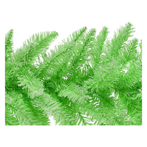 STOCK Christmas fir garland, shiny green with snow, PVC, 270 cm 2