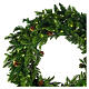 STOCK Christmas wreath, outdoor collection, 120 cm, poly feel-real, 100 LED lights s2