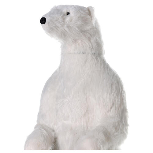 White polar bear standing, music and motion, h 185 cm, indoor 2