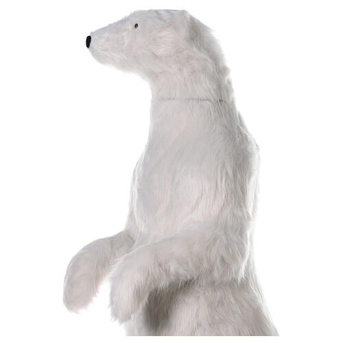 White polar bear standing, music and motion, h 185 cm, indoor 5