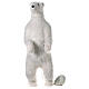 White polar bear standing, music and motion, h 185 cm, indoor s1
