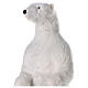 White polar bear standing, music and motion, h 185 cm, indoor s2