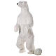 White polar bear standing, music and motion, h 185 cm, indoor s3