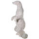 White polar bear standing, music and motion, h 185 cm, indoor s4