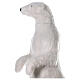 White polar bear standing, music and motion, h 185 cm, indoor s5