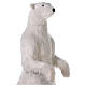 White polar bear standing, music and motion, h 185 cm, indoor s7
