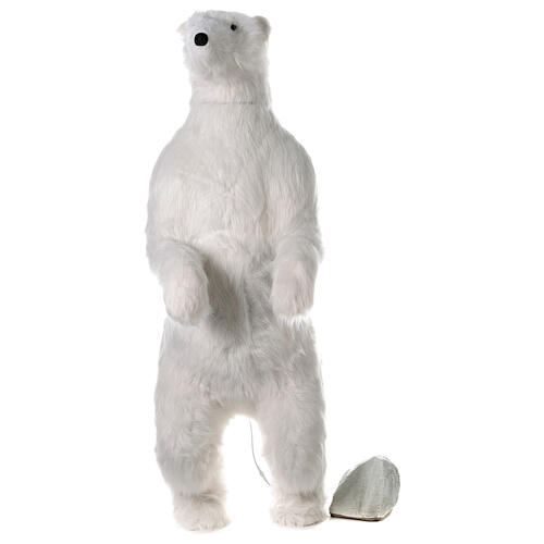 Polar bear Christmas decoration animated musical h 185 cm indoor 1