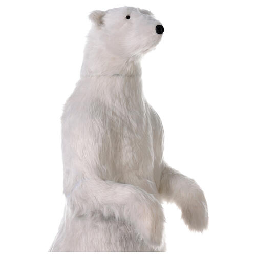 Polar bear Christmas decoration animated musical h 185 cm indoor 7