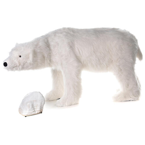 Urso polar branco movimento e música 90x135x55 cm interior 1