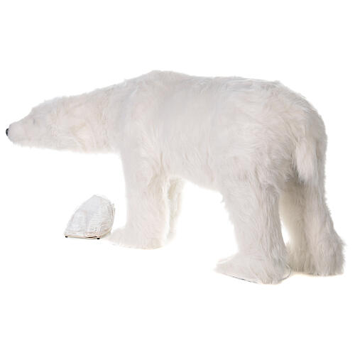 Urso polar branco movimento e música 90x135x55 cm interior 4