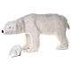 Urso polar branco movimento e música 90x135x55 cm interior s1