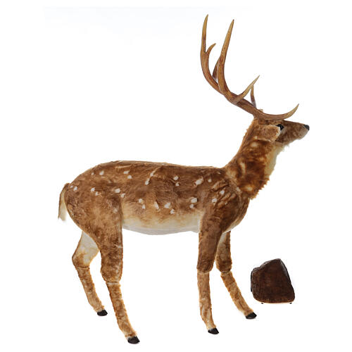Renifer bożonarodzeniowy brązowy, poruszający się, z melodią, 170x140x45 cm, do wnętrz 6