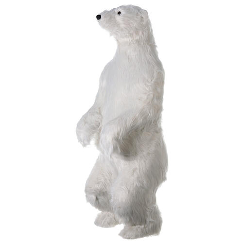 Urso polar branco de pé h 150 cm interior 3