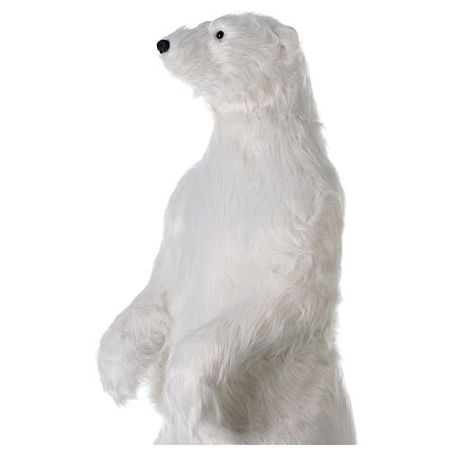 Urso polar branco de pé h 150 cm interior 5