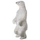 Urso polar branco de pé h 150 cm interior s3
