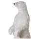 Urso polar branco de pé h 150 cm interior s5