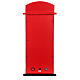 Cabina telefonica nevicata natalizia musica luce 55x25x25 cm s8