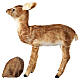 Brown fawn Christmas decoration with music movement 90x80x20 cm s5