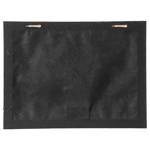 Leuchtendes Bild mit verschneiter Landschaft und Reiter schwarz/ weiß, 40x60 cm 3